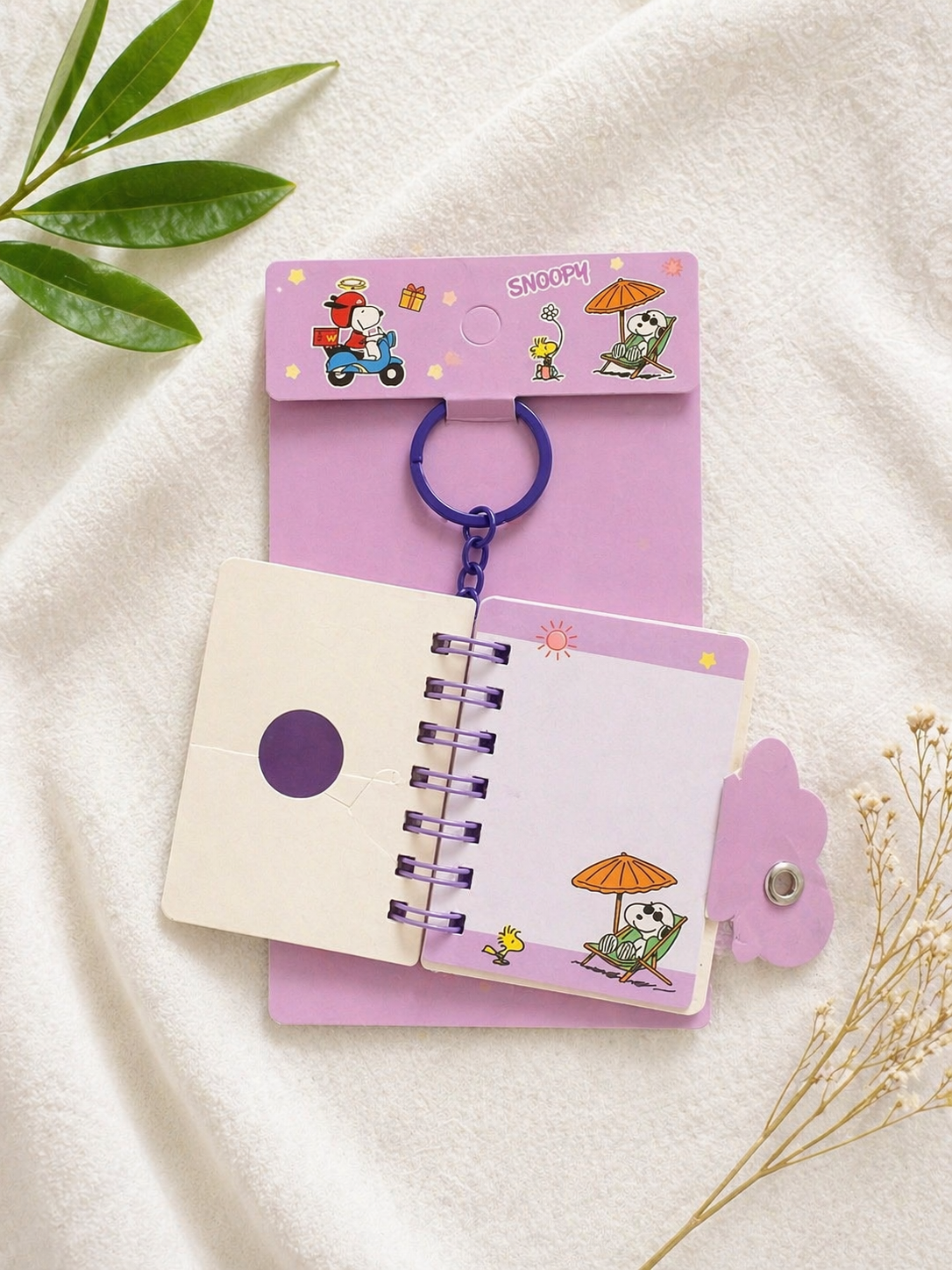 Llavero Libreta Kawaii Snoopy