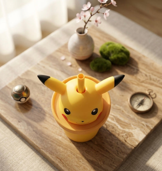 Vaso Térmico Pikachu con Pajilla 3D