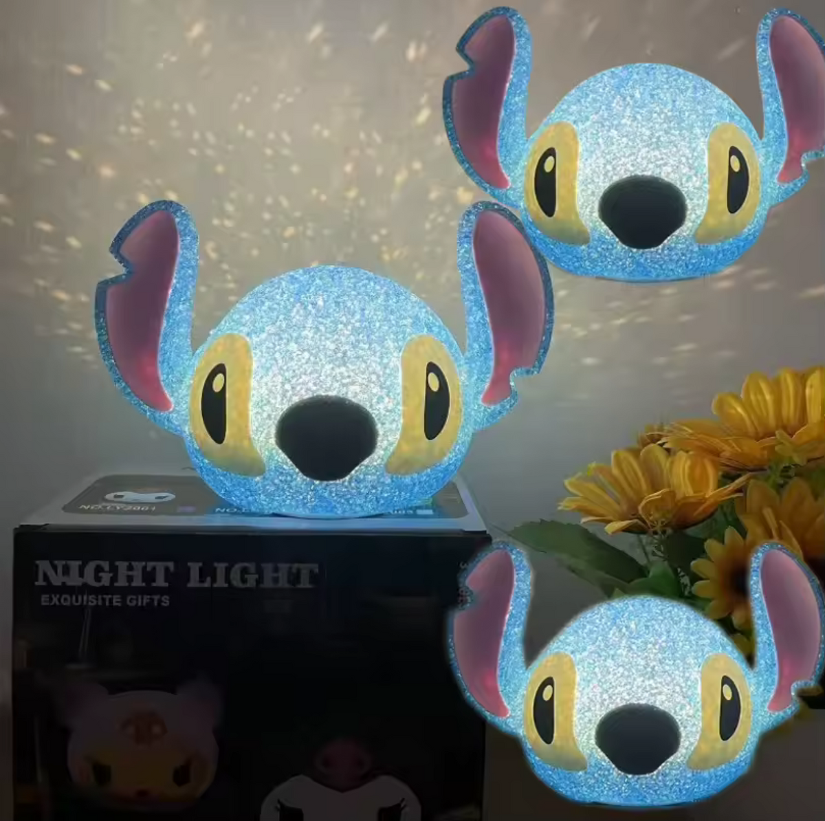 Lámpara Nocturna Stitch con Luz LED