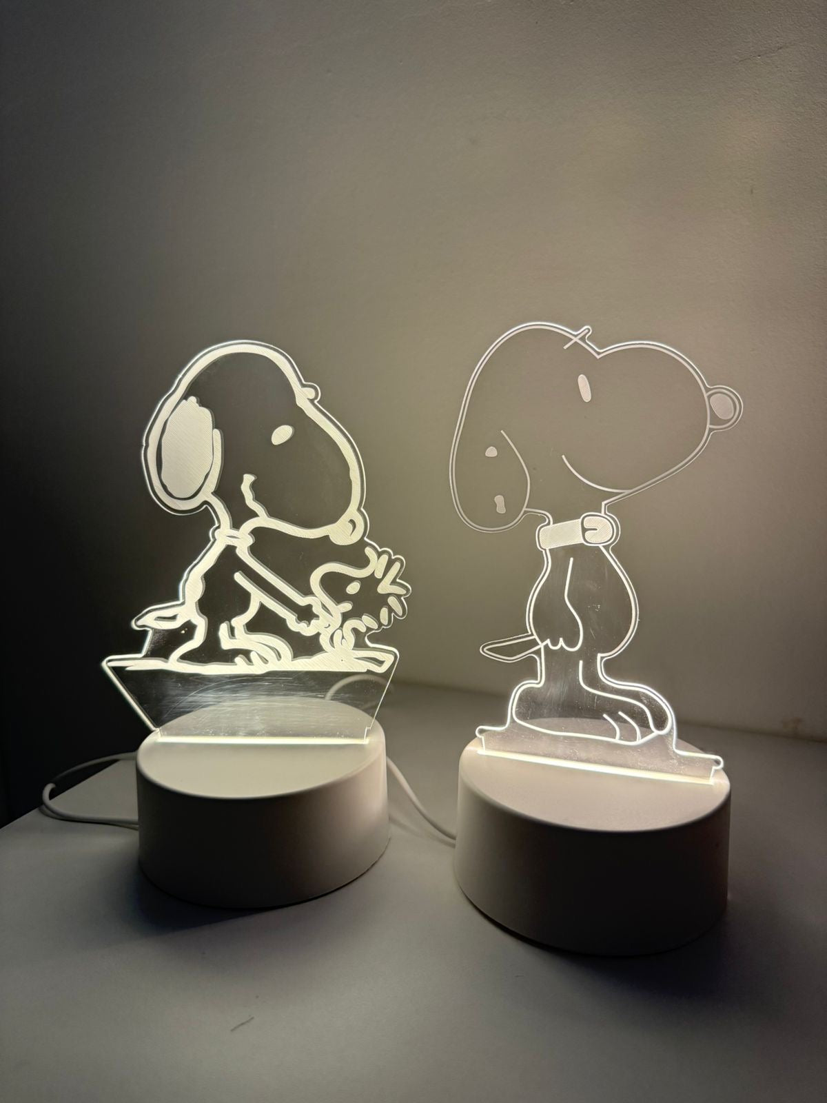 Lámpara 3D Snoopy