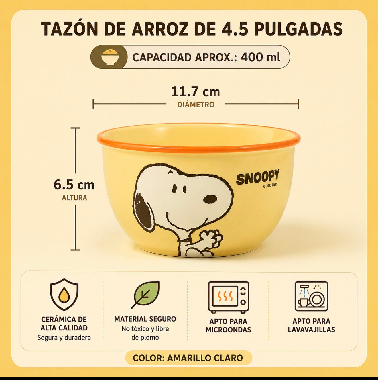 Set de Recipientes Snoopy Herméticos (3 Piezas)