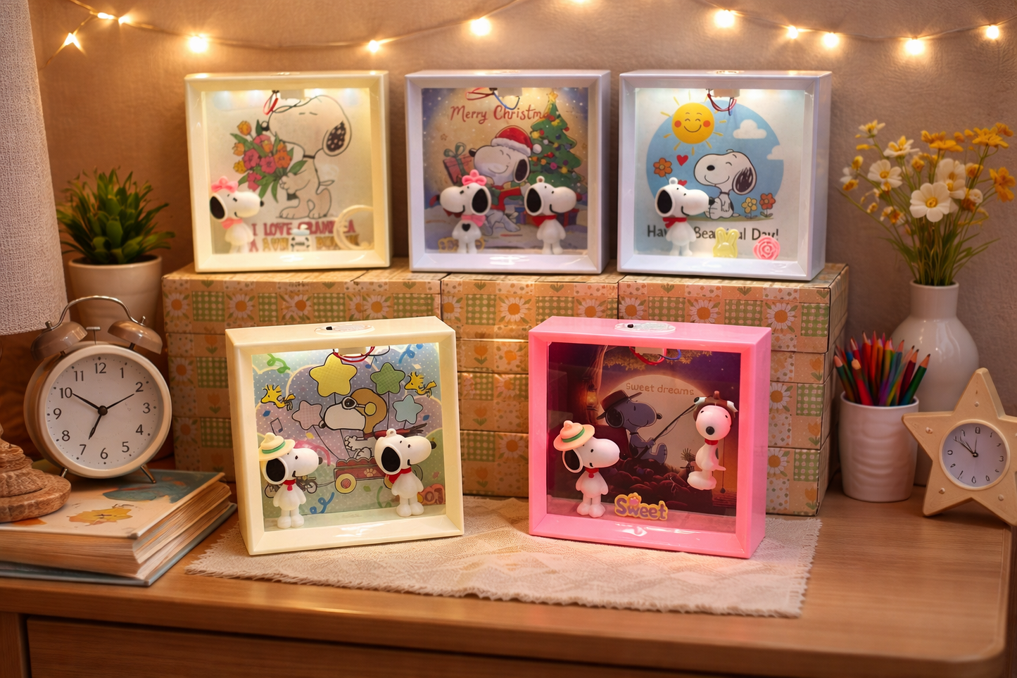 💡 Lámpara Decorativa Snoopy