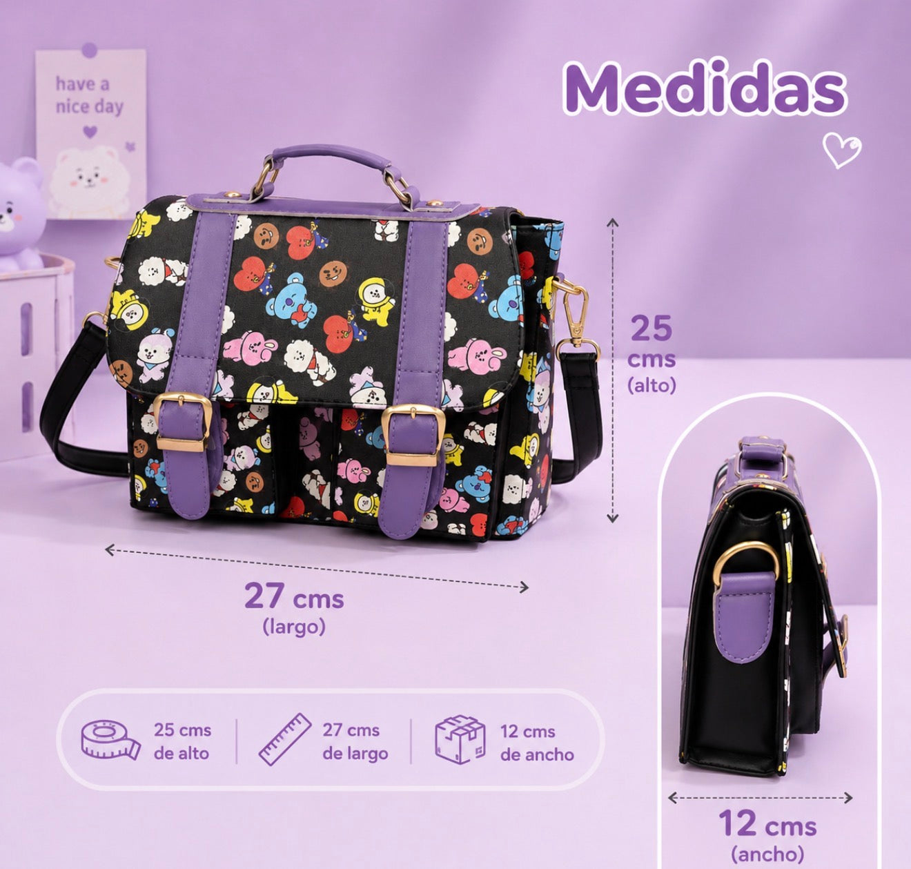 Cartera BT21 Style Crossbody