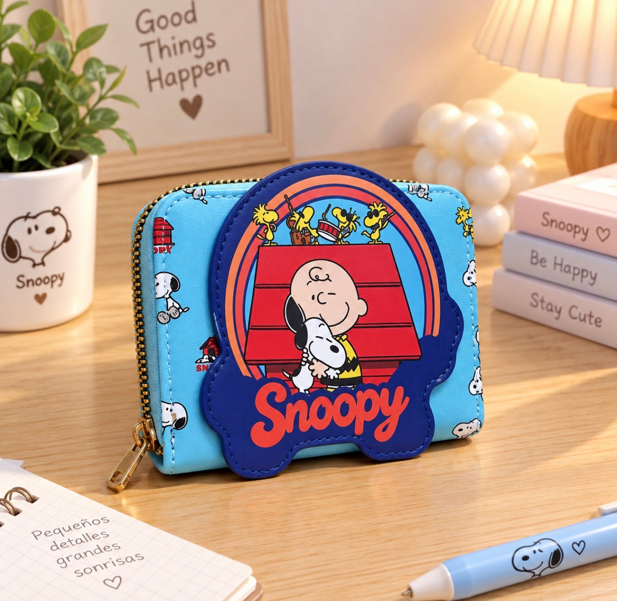 Billetera Snoopy Kawaii con Cierre