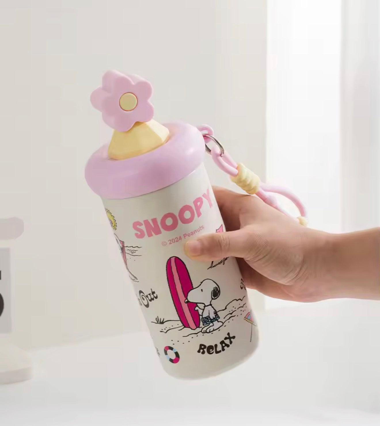 Vaso Térmico Snoopy Flower 600ML