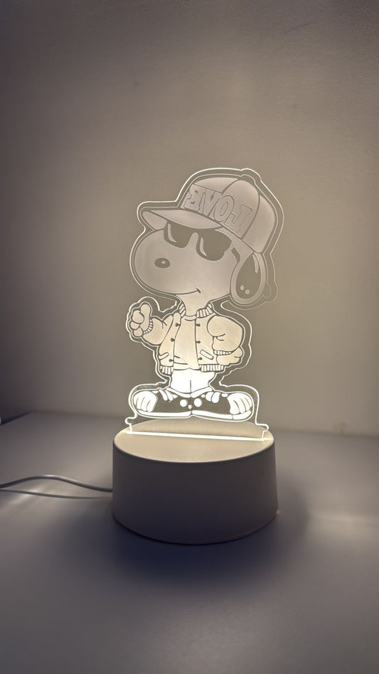 Lámpara 3D Snoopy