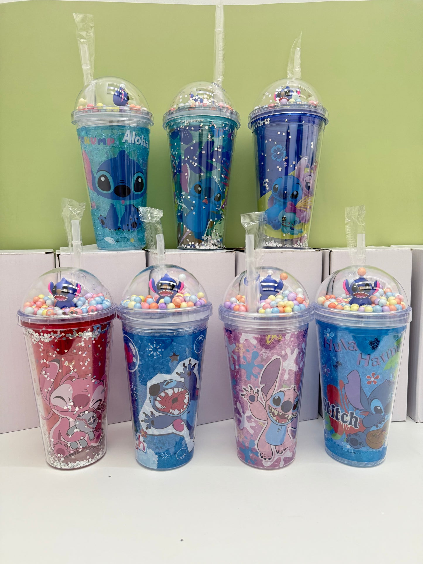 🥤✨ Vasos Stitch con luz