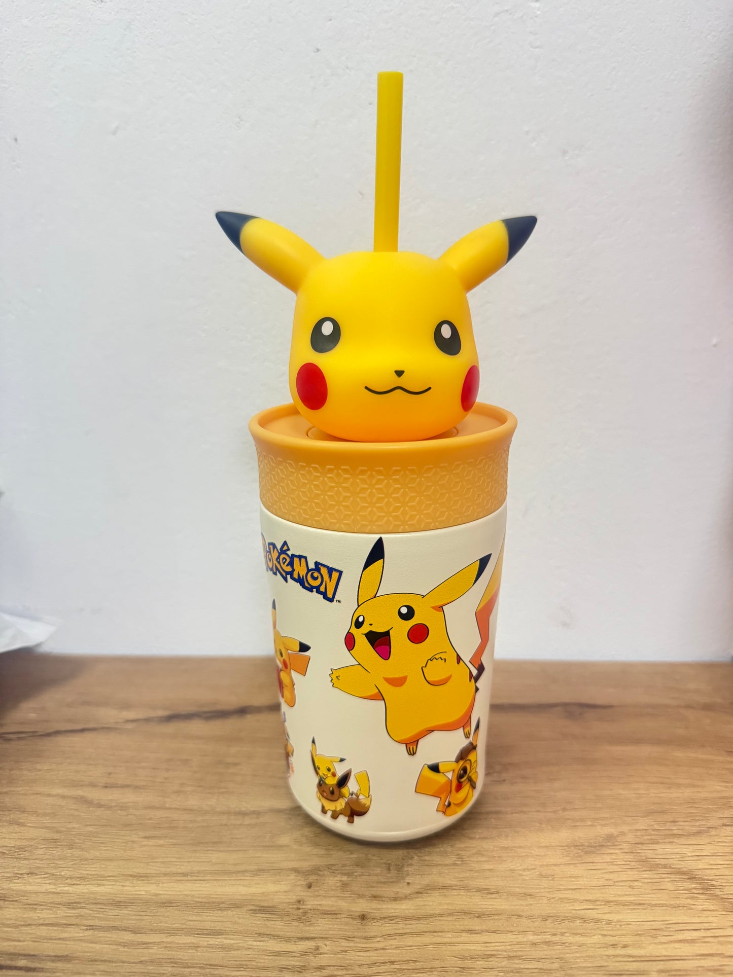 Vaso Térmico Pikachu con Pajilla 3D