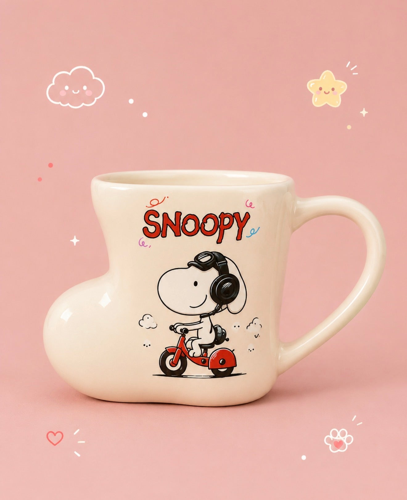 Tazas Snoopy Scooter