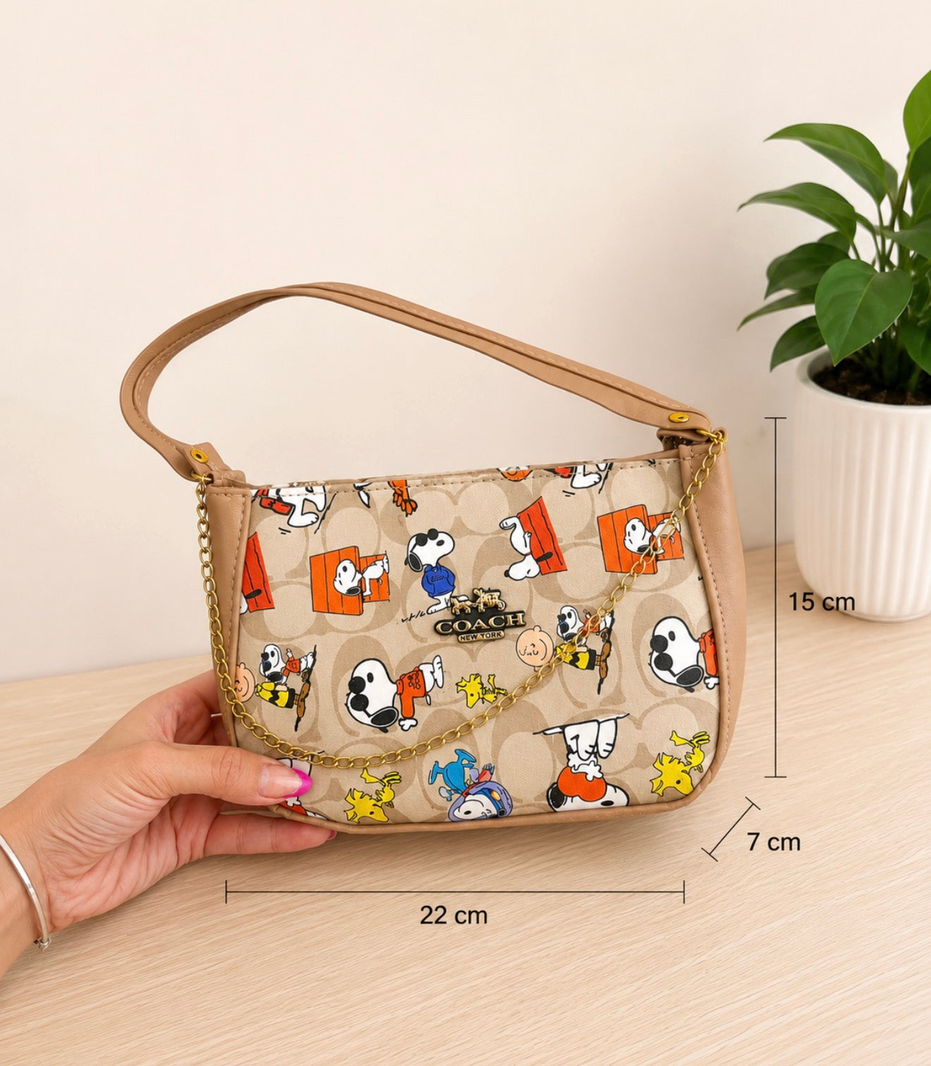 Bolso Baguette Snoopy