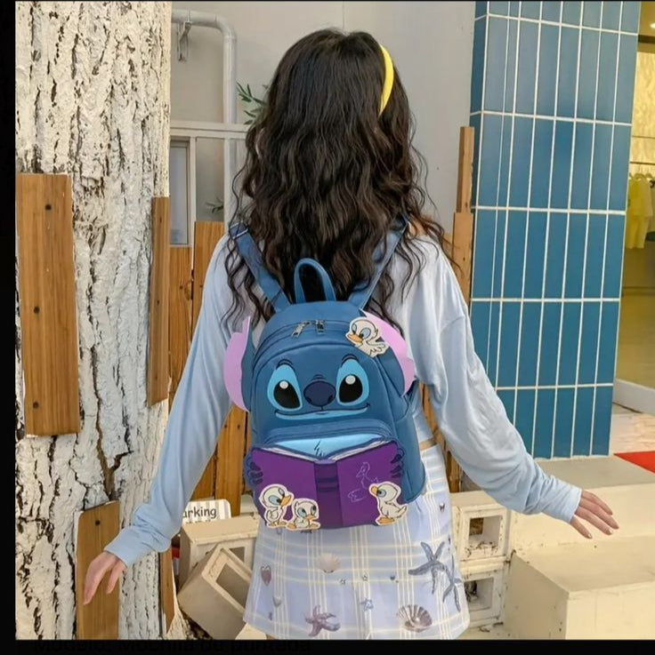 MOCHILA STITCH Y PATITOS