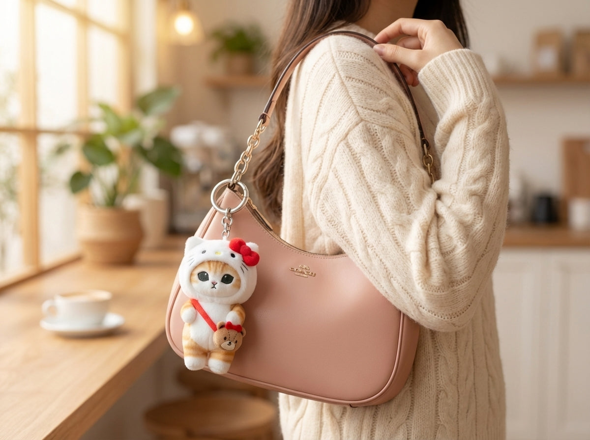 ✨ Llavero Mofusand x Hello Kitty 🐱🎀