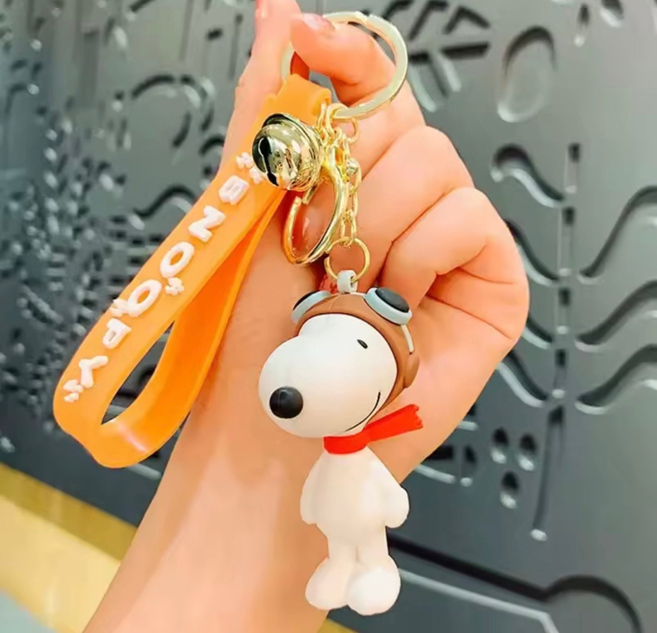 Llavero Snoopy & Friends con Correa de Silicón