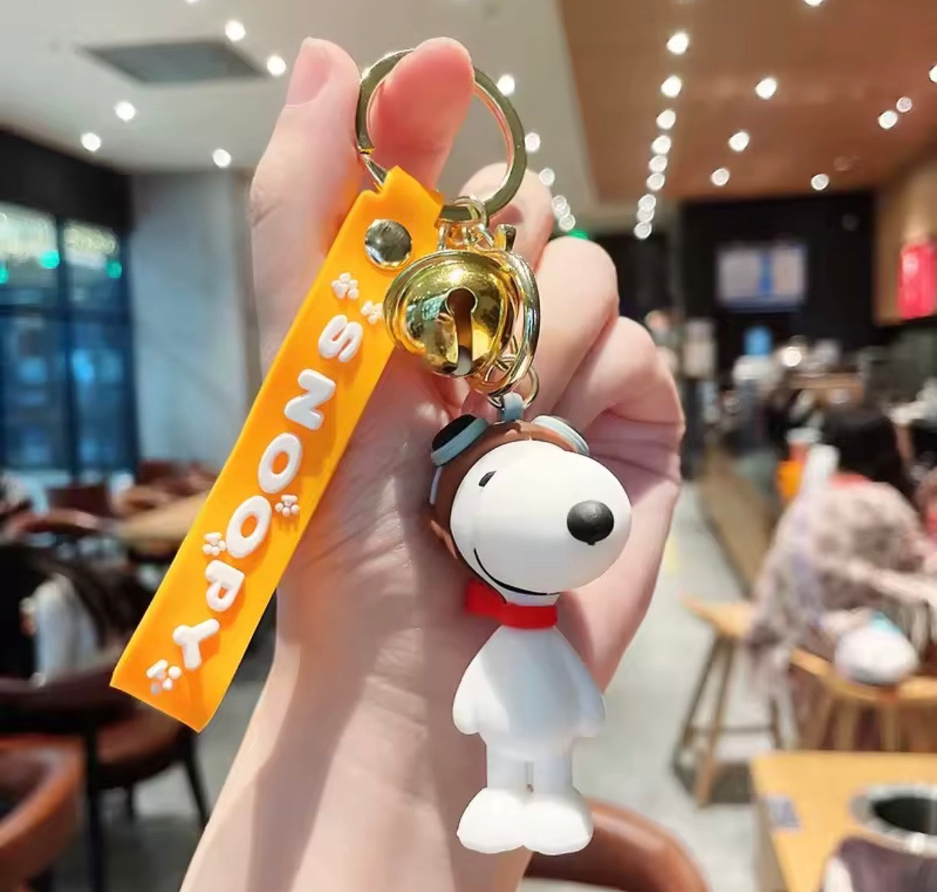 Llavero Snoopy & Friends con Correa de Silicón