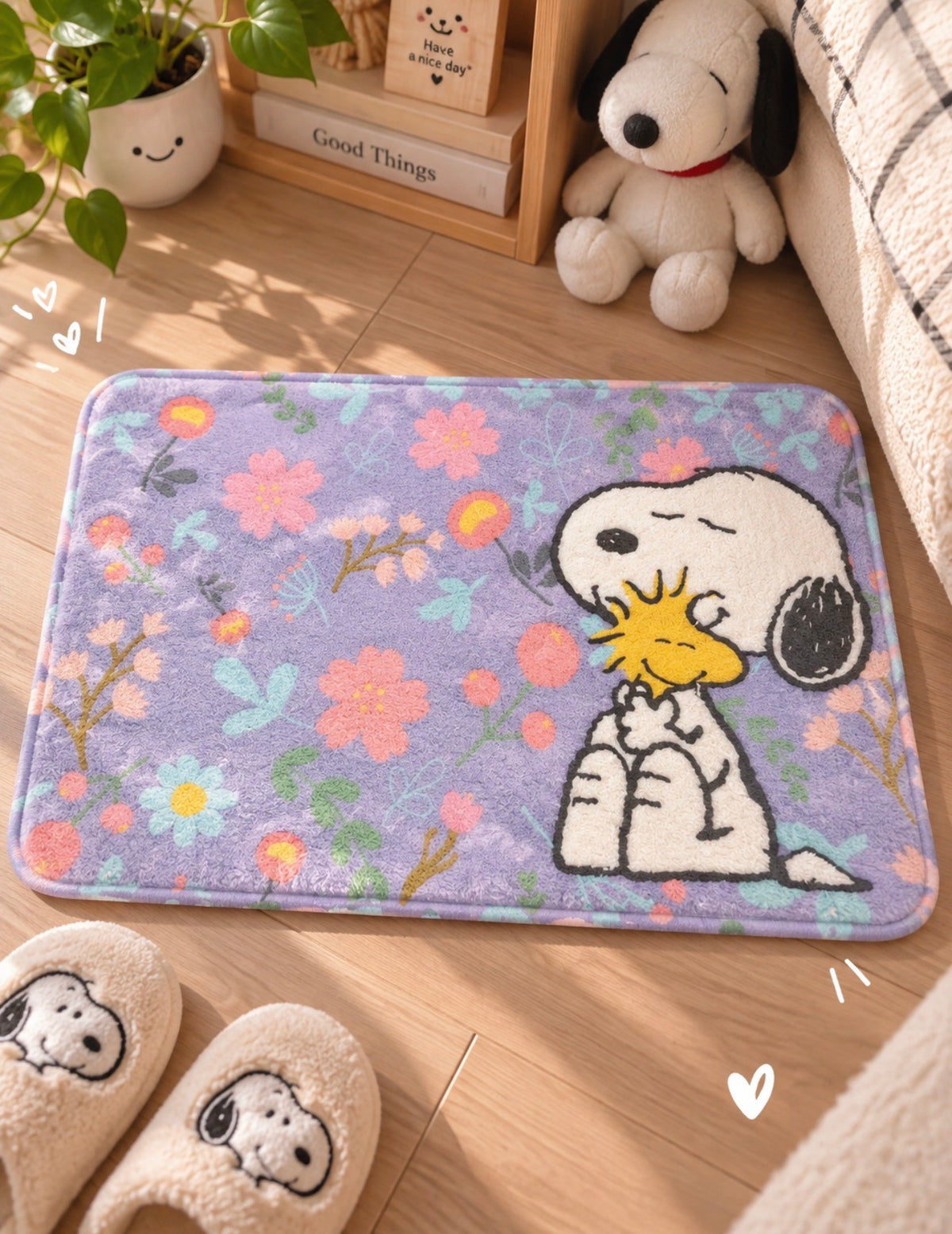 Alfombra Snoopy Kawaii 55 × 38 cm