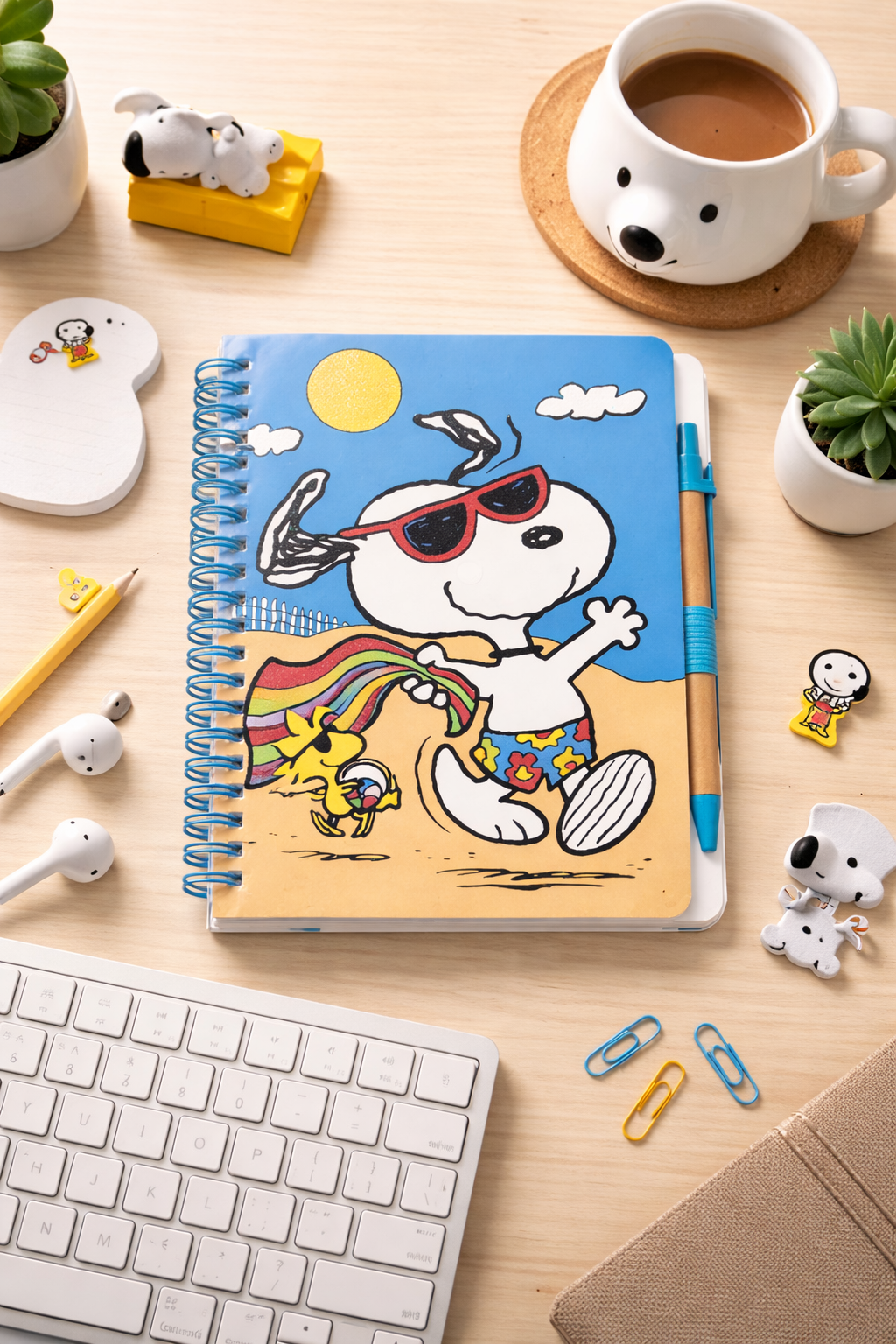 Cuaderno Snoopy con Lapicero