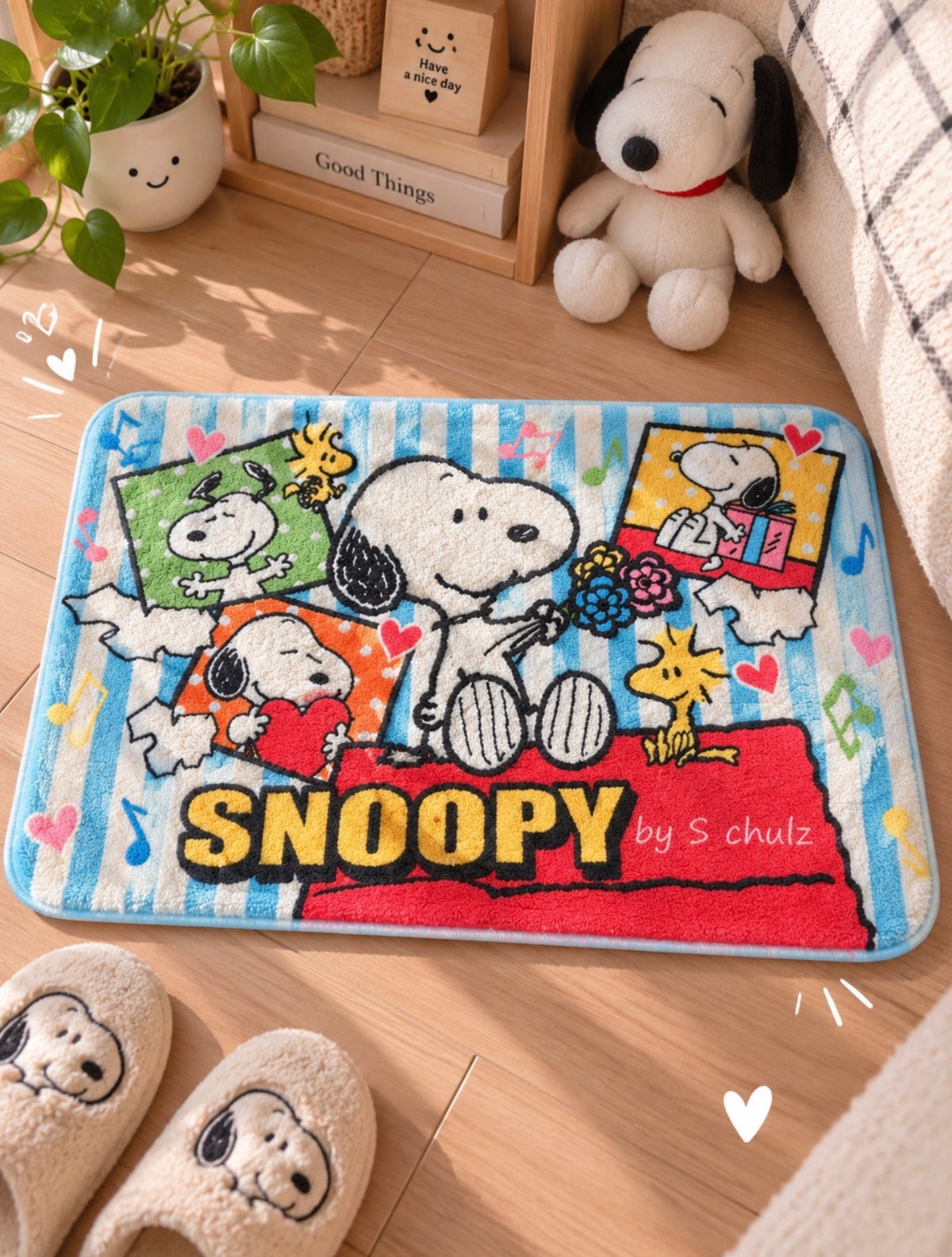 Alfombra Snoopy Kawaii 55 × 38 cm