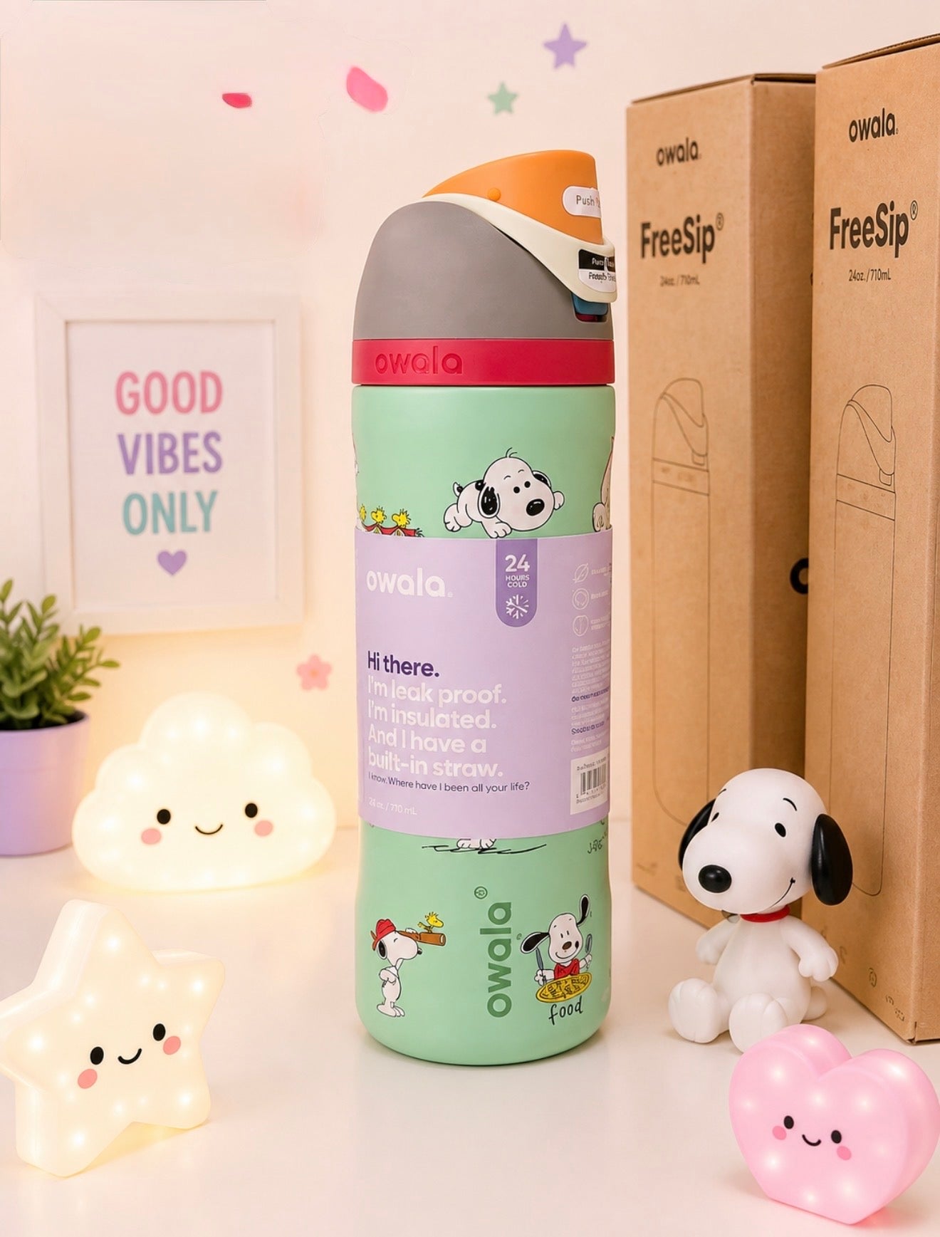 Termo Tipo Owala Snoopy 24 oz (710 ml)