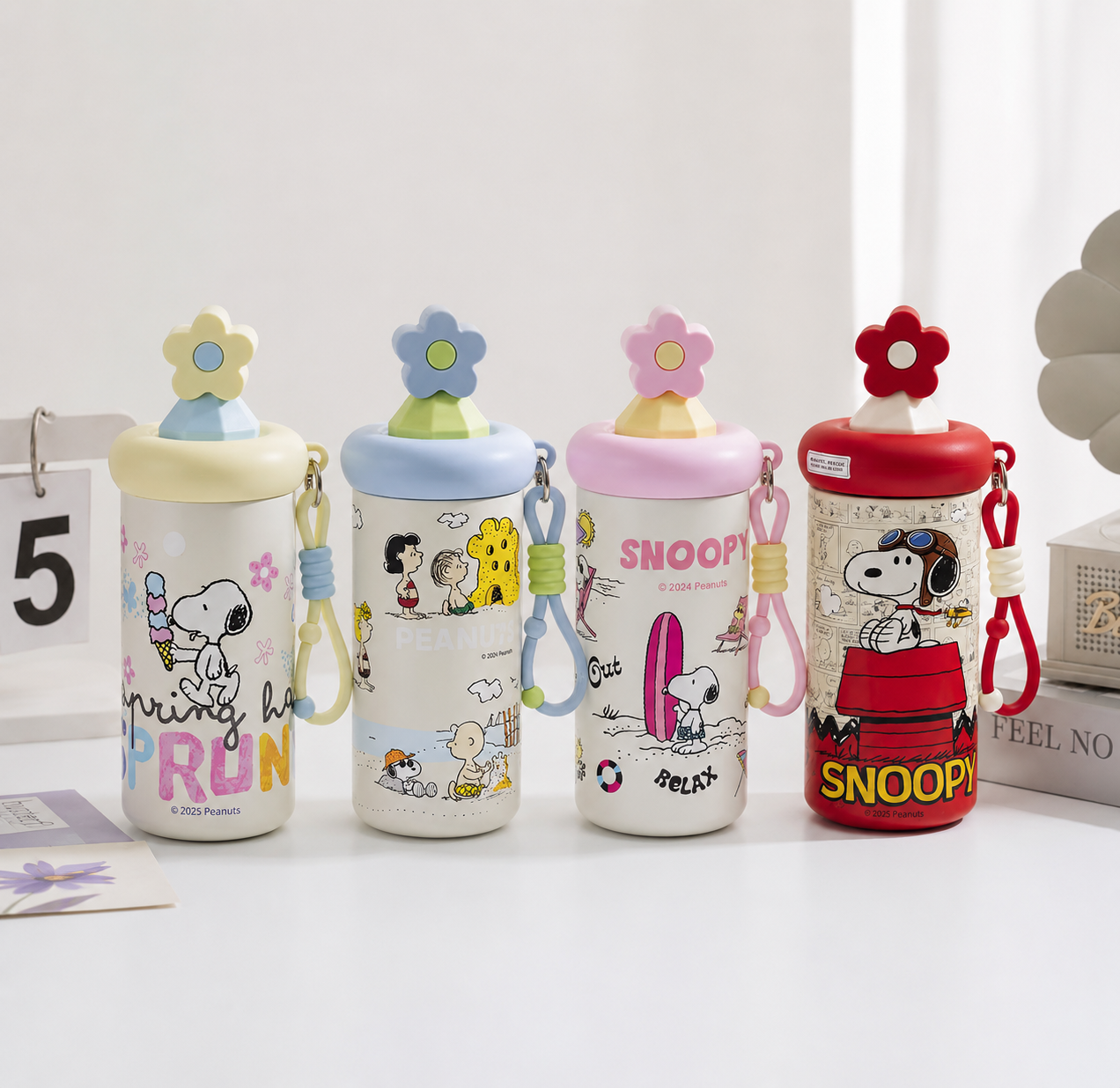 Vaso Térmico Snoopy Flower 600ML