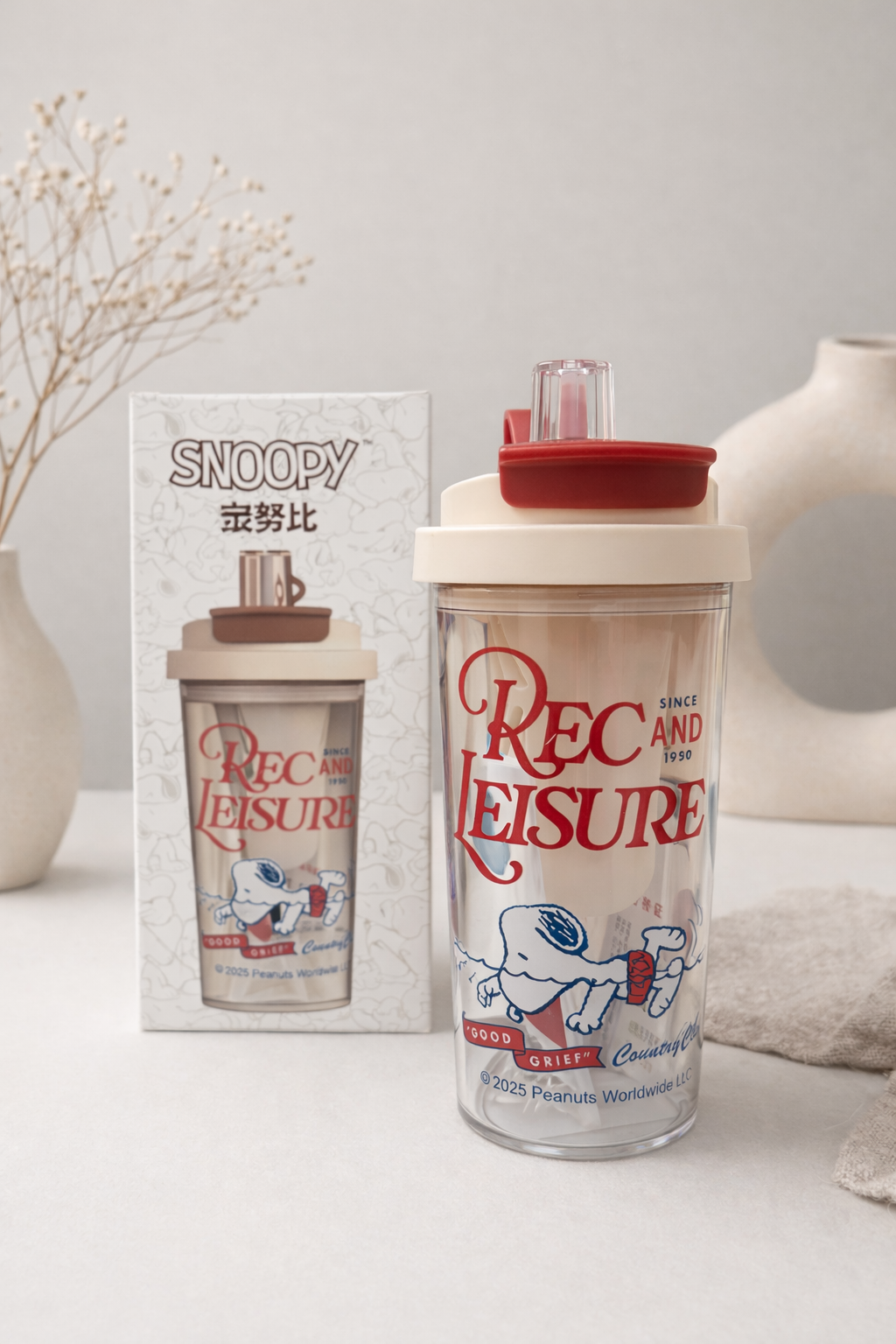 🥤🐶 Vaso Snoopy “Peanuts” 550 ML