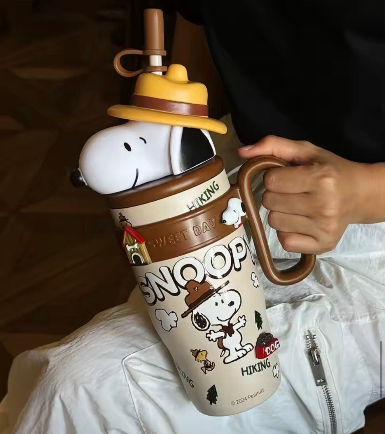 Vaso Térmico Snoopy con Filtro 800ml