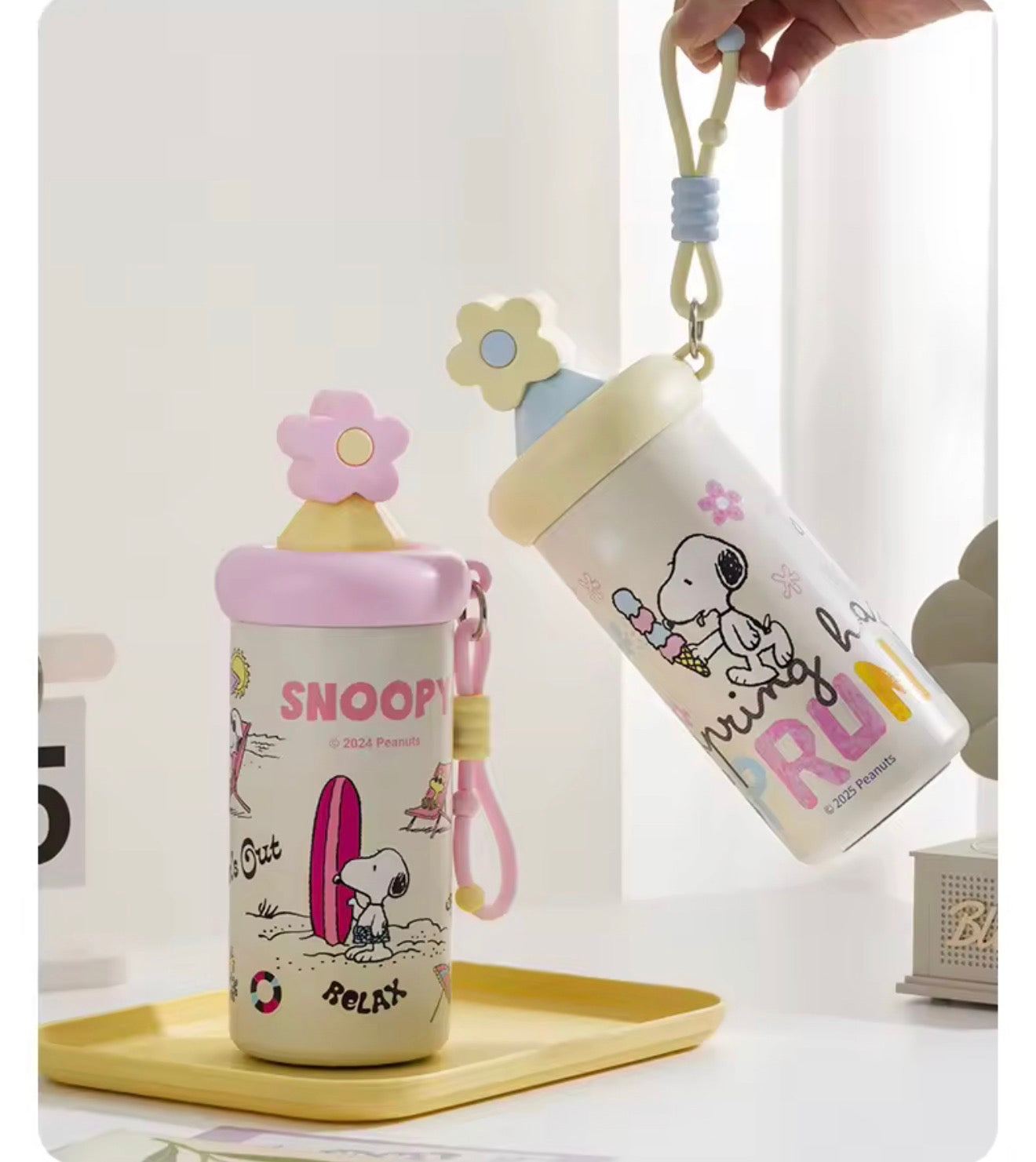 Vaso Térmico Snoopy Flower 600ML