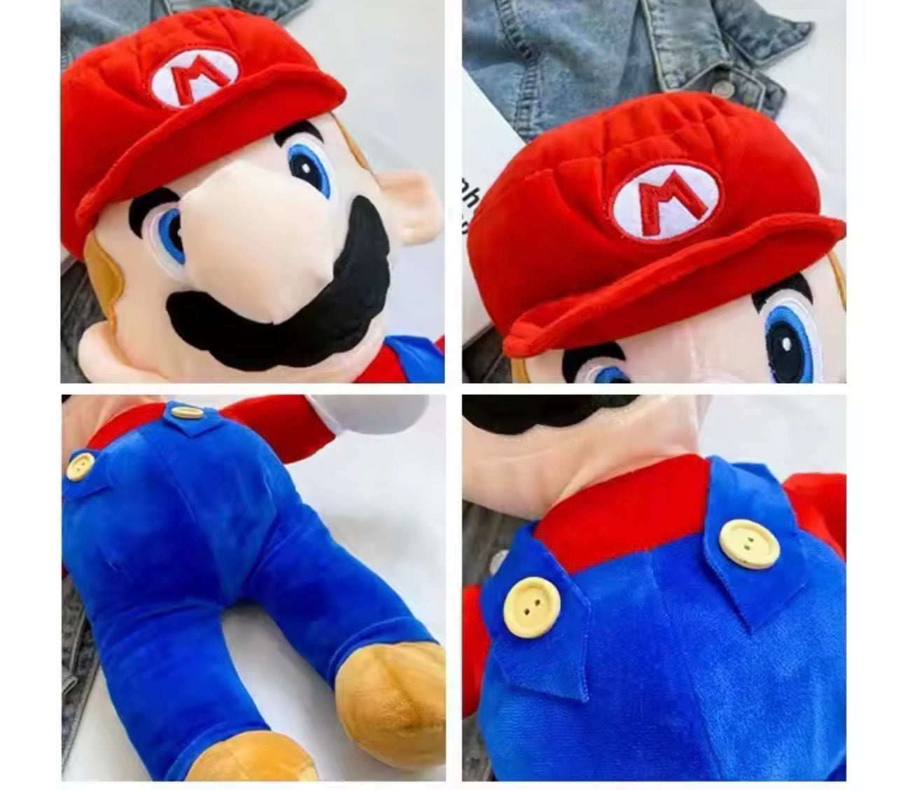 🎒🍄 Mochila Mario de peluche 45 cm