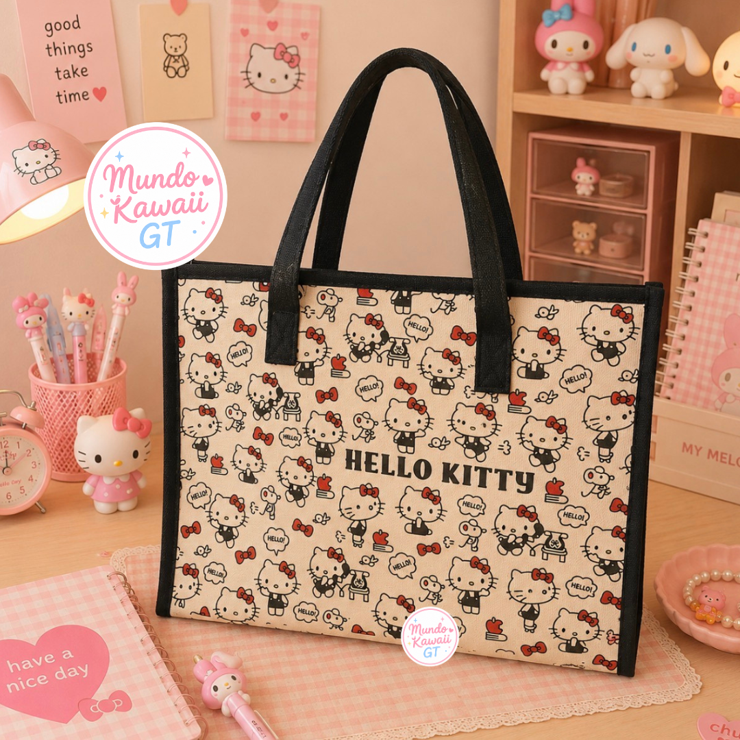 Bolsa Tote Hello Kitty de Tela