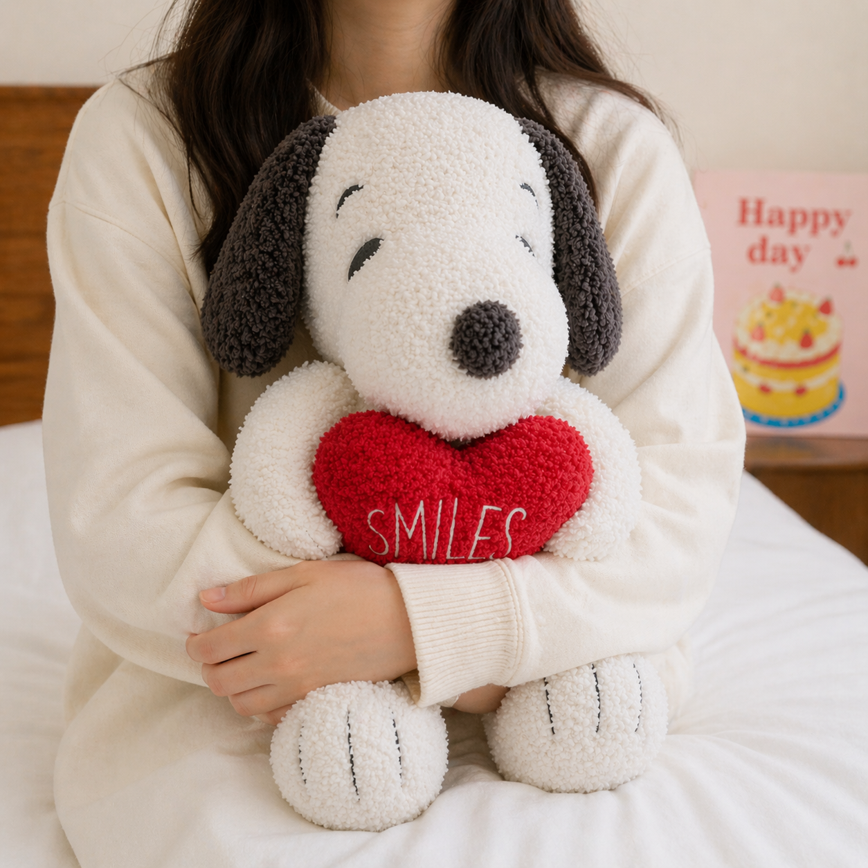Peluche Snoopy con Corazón – 50 cm