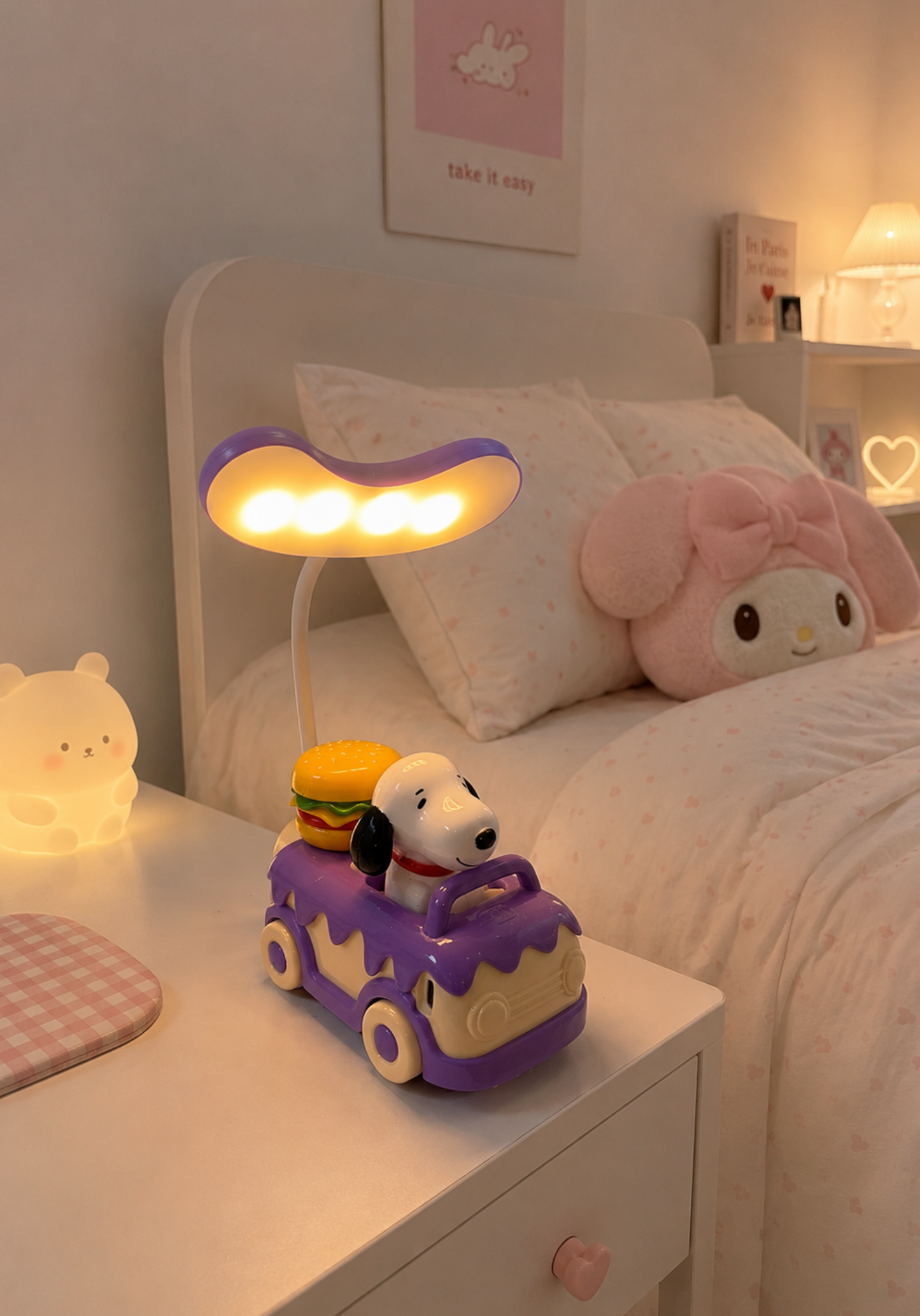 Lámpara Recargable Snoopy Pea Eats