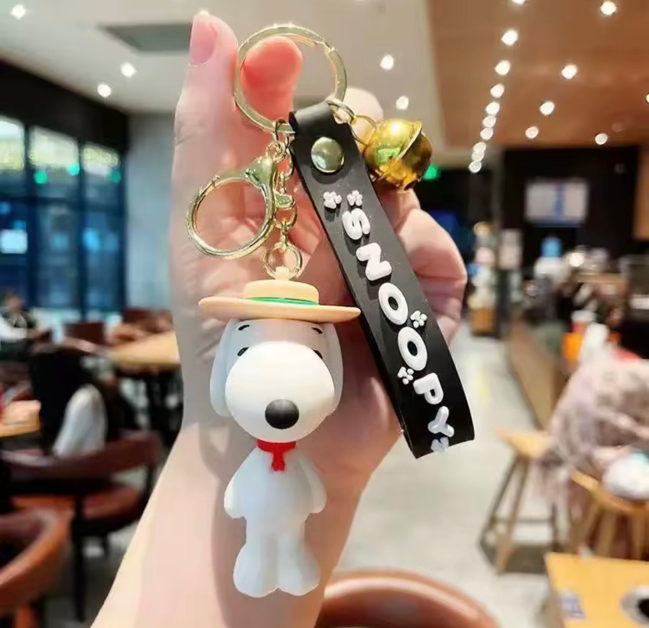 Llavero Snoopy & Friends con Correa de Silicón