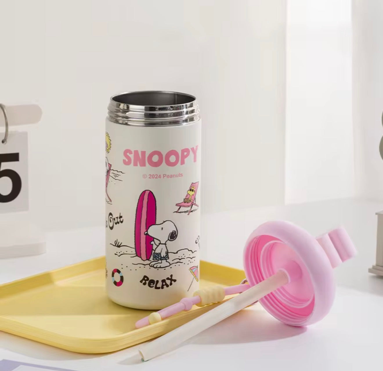 Vaso Térmico Snoopy Flower 600ML