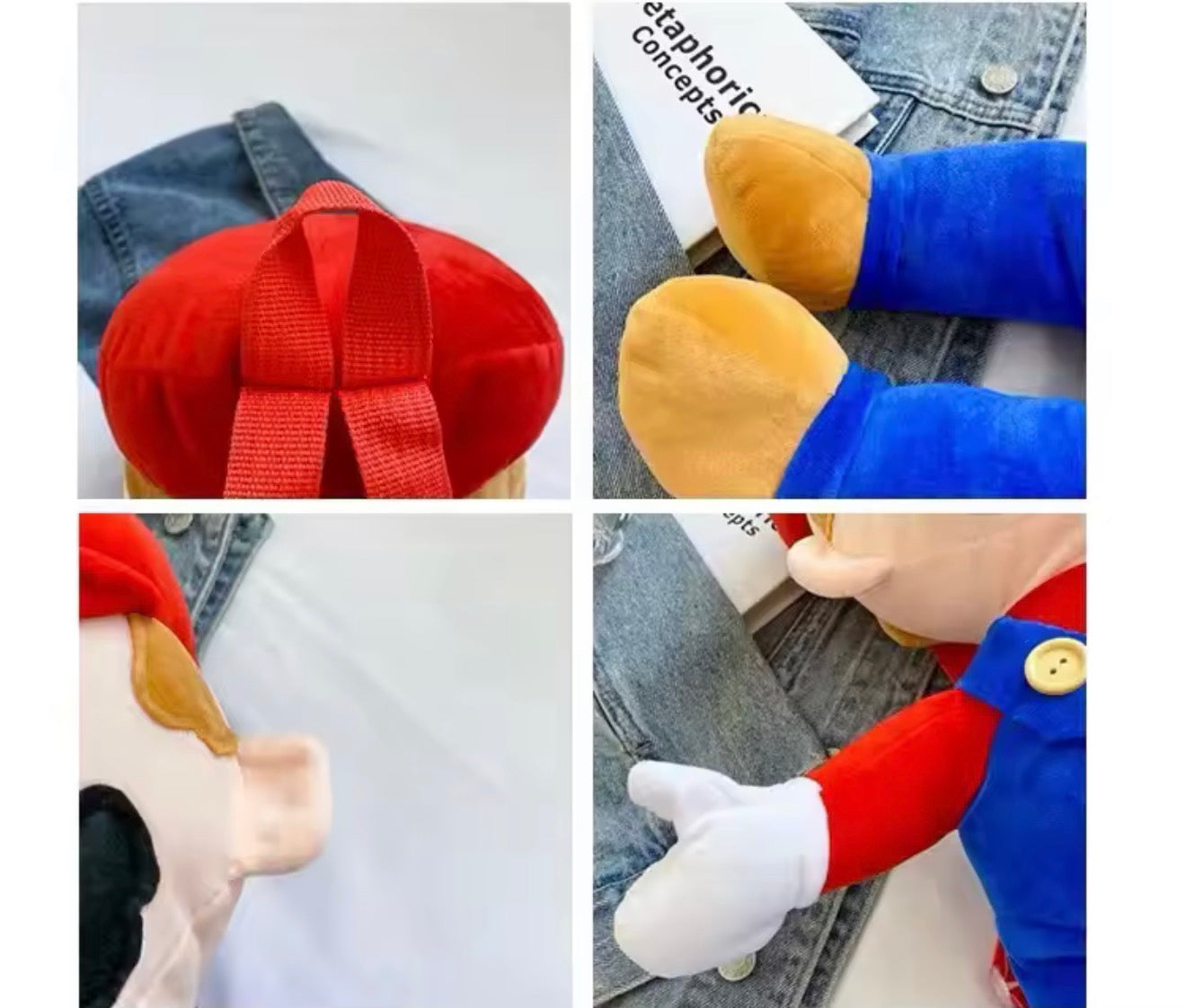 🎒🍄 Mochila Mario de peluche 45 cm