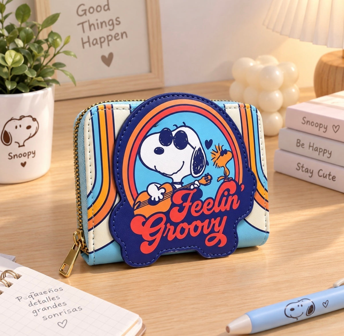 Billetera Snoopy Kawaii con Cierre