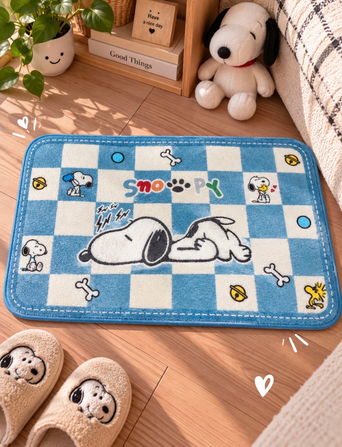 Alfombra Snoopy Kawaii 55 × 38 cm