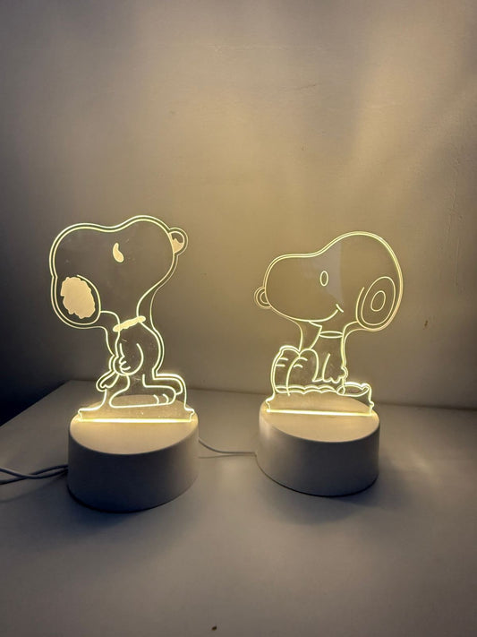 Lámpara 3D Snoopy