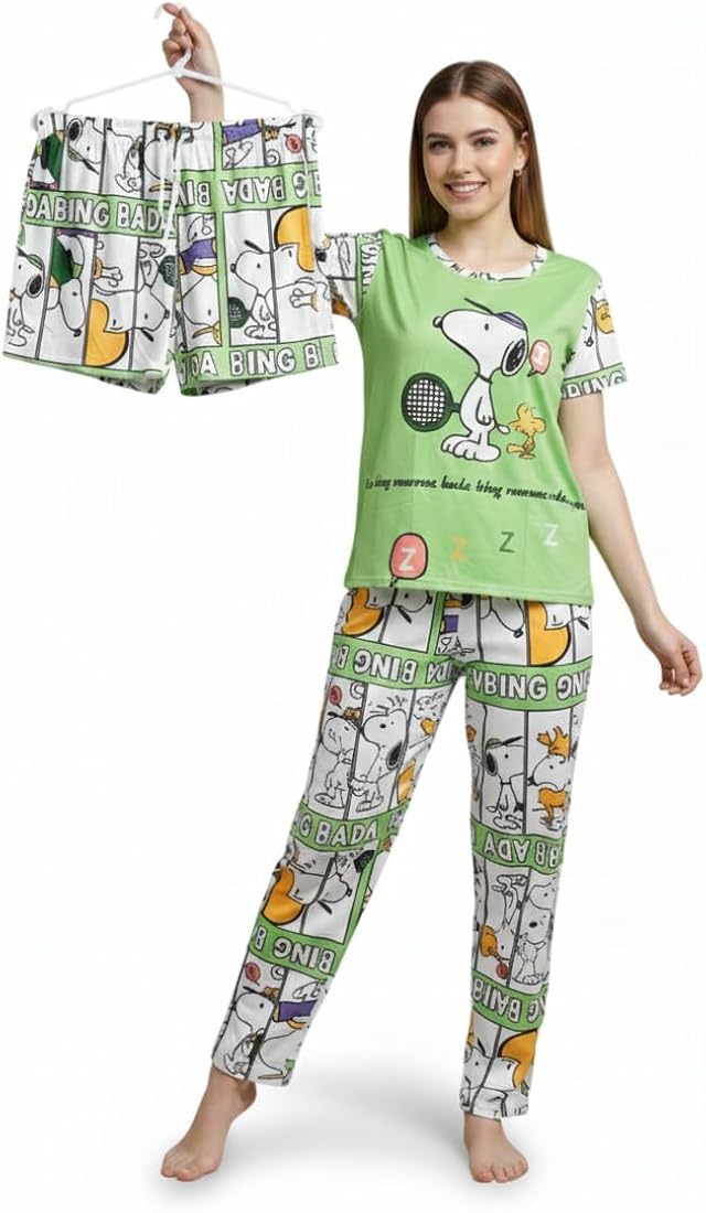 Pijama Snoopy 3 Piezas – Comodidad para todo el año