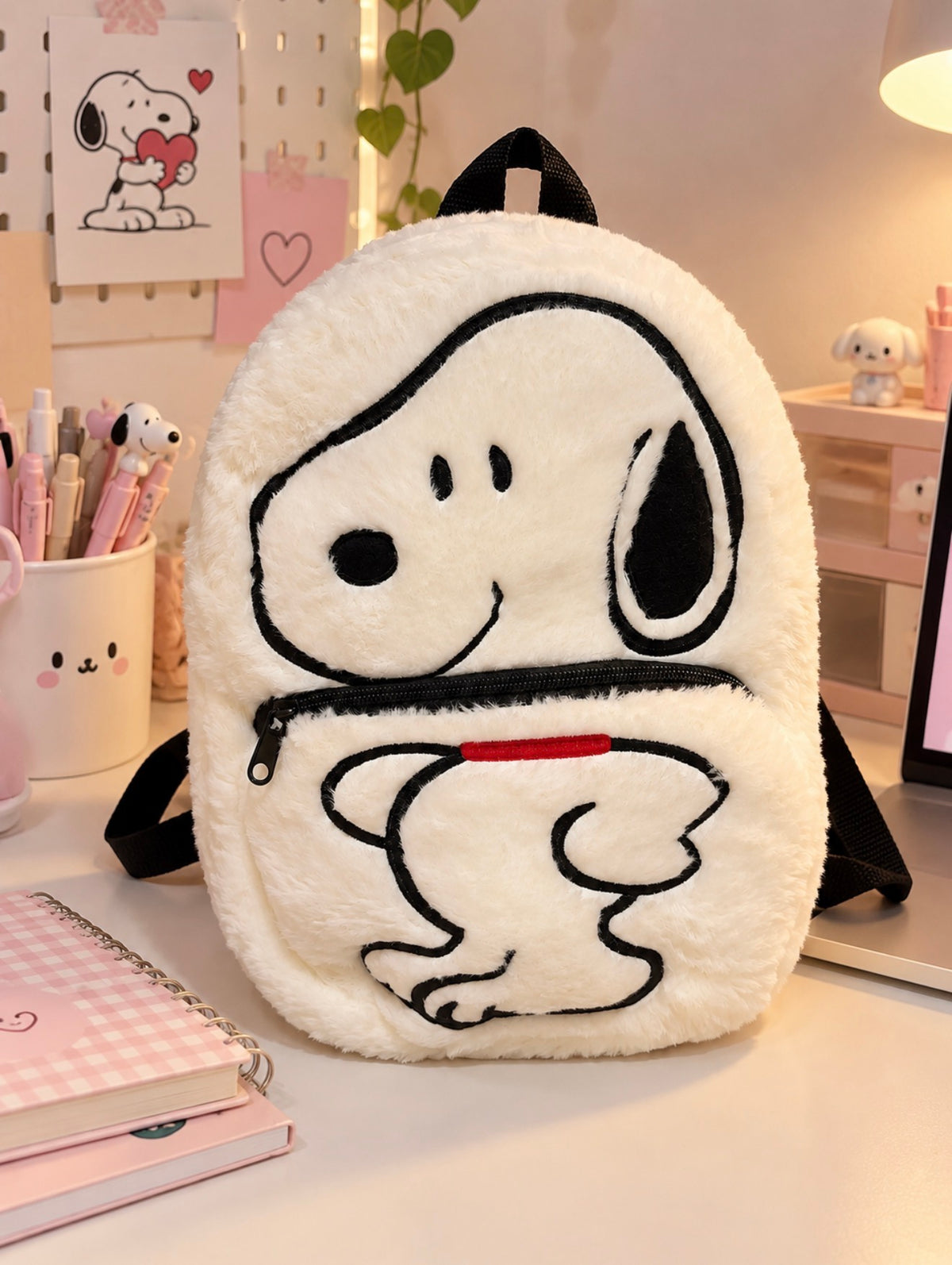 Mochila de Peluche Snoopy Kawaii