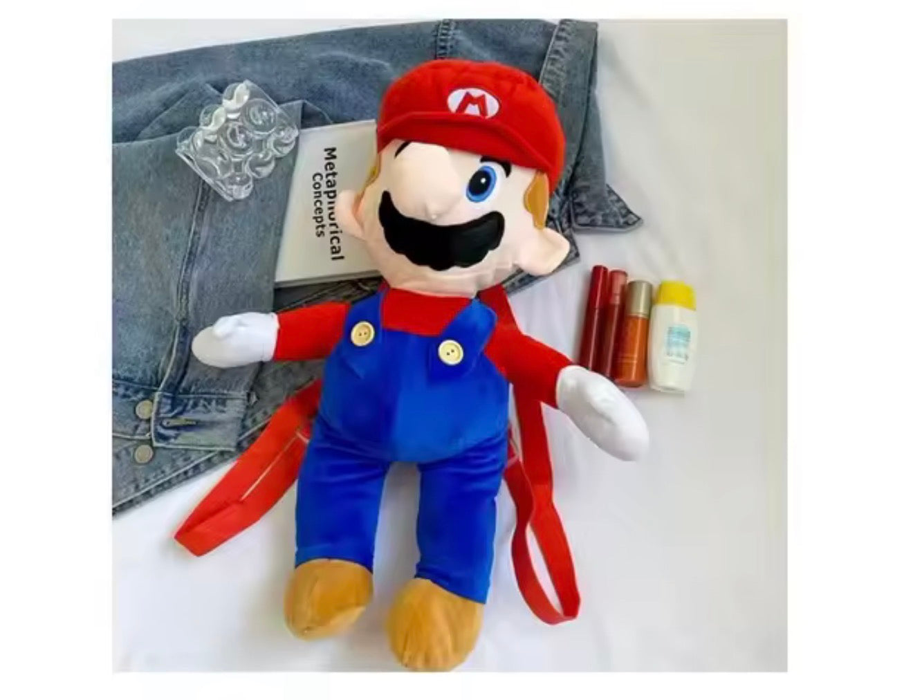🎒🍄 Mochila Mario de peluche 45 cm