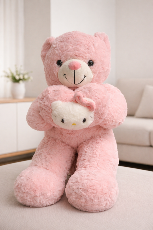 Peluche Osito con corazón Hello Kitty