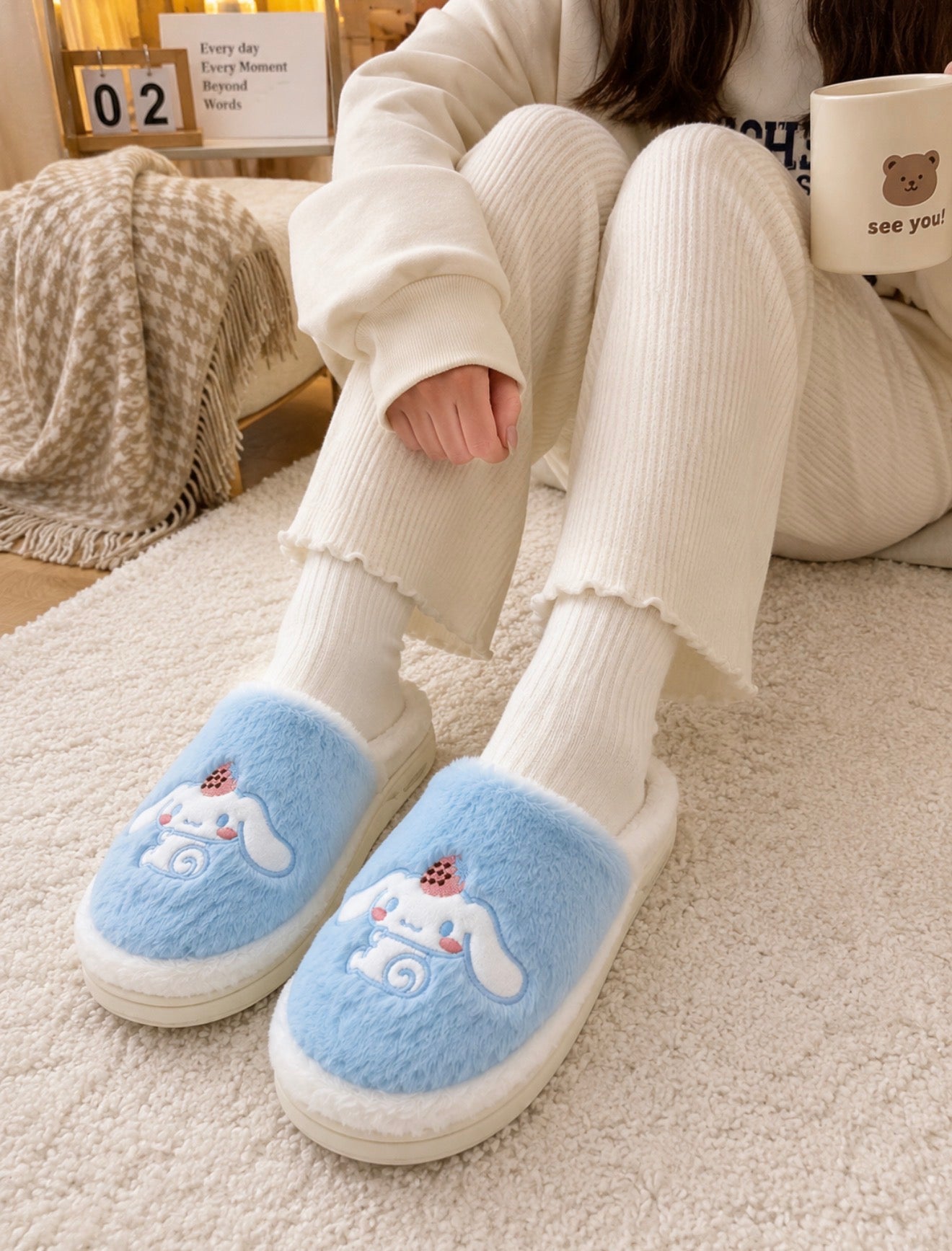 Pantuflas Kawaii Afelpadas