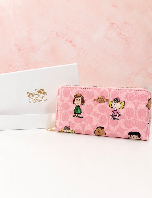 Billetera Peanuts Estilo Signature con Cierre