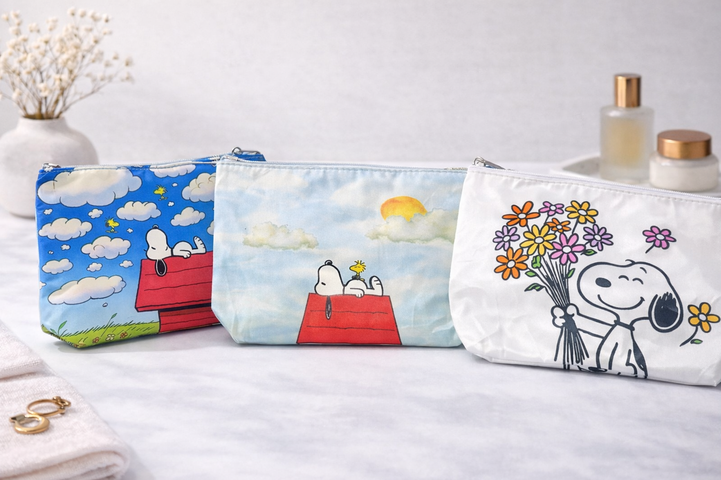 ✨ Cosmetiquera Snoopy multi-diseños (tamaño grande)