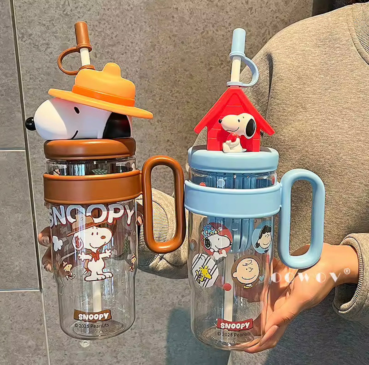 Vaso Snoopy con Pajilla y Asa – 1060 ml