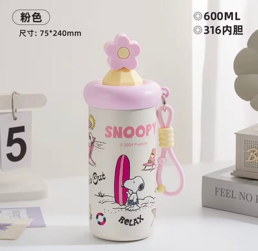 Vaso Térmico Snoopy Flower 600ML