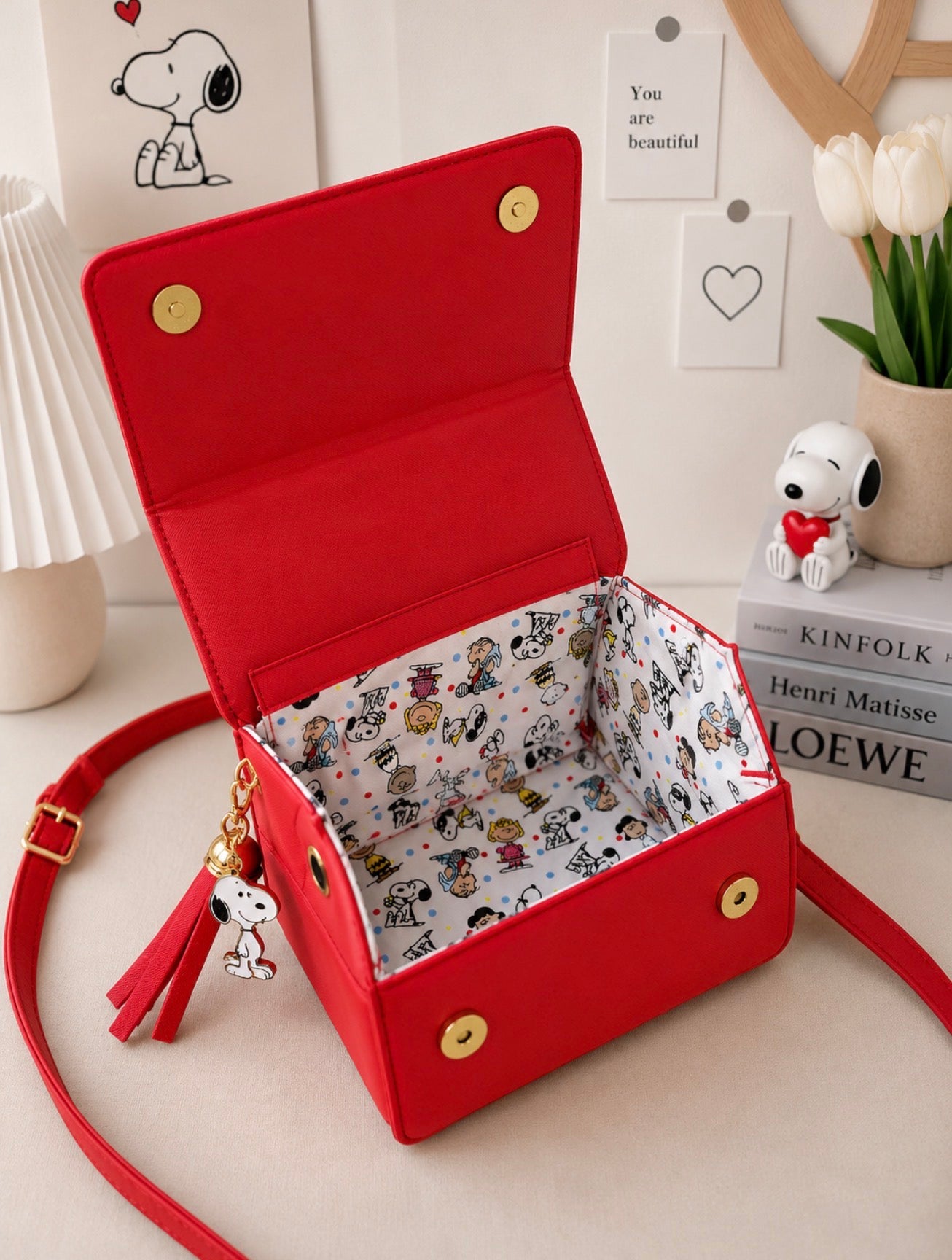 Cartera Snoopy Casa