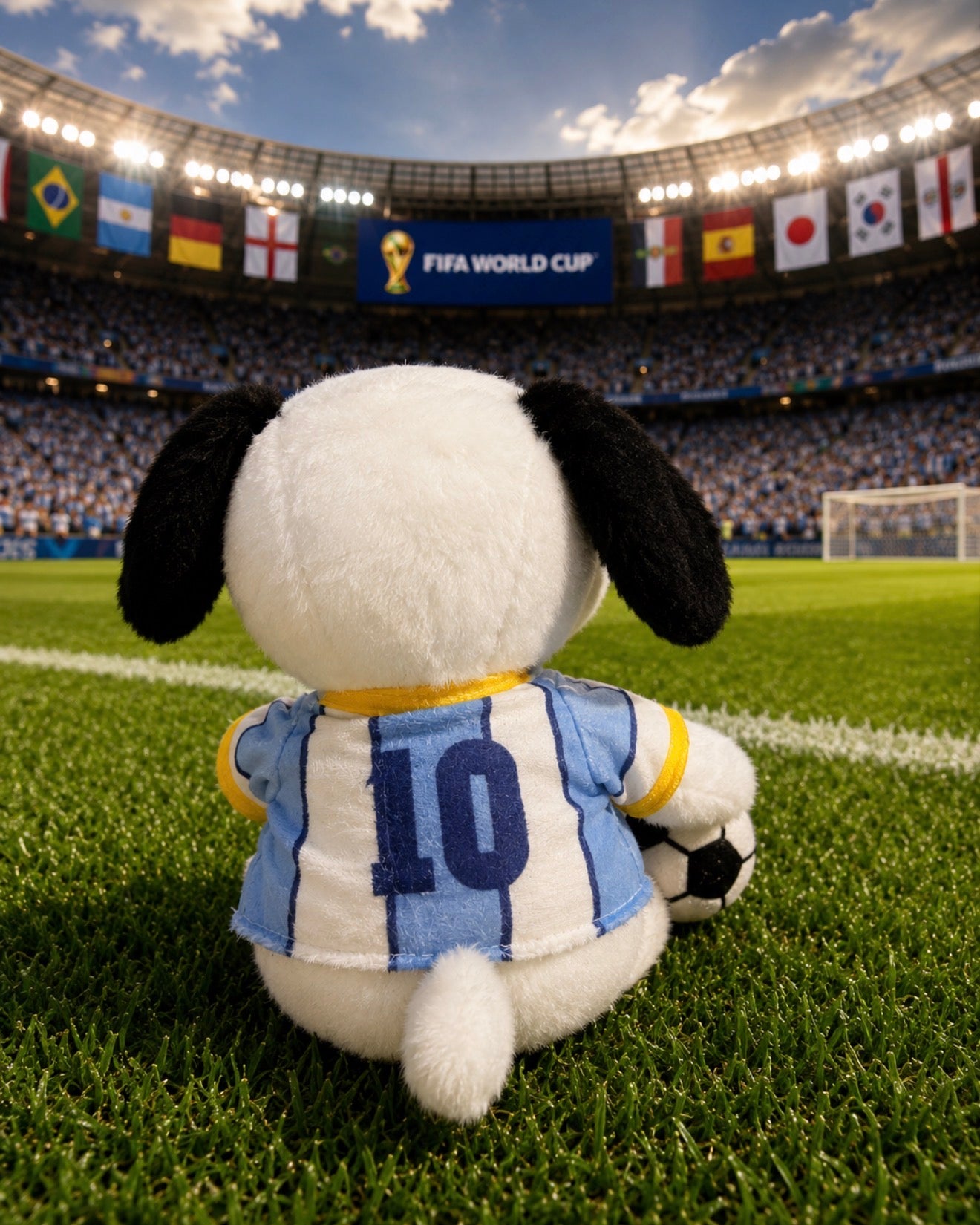 Snoopy Futbolero Mundialista 25CM