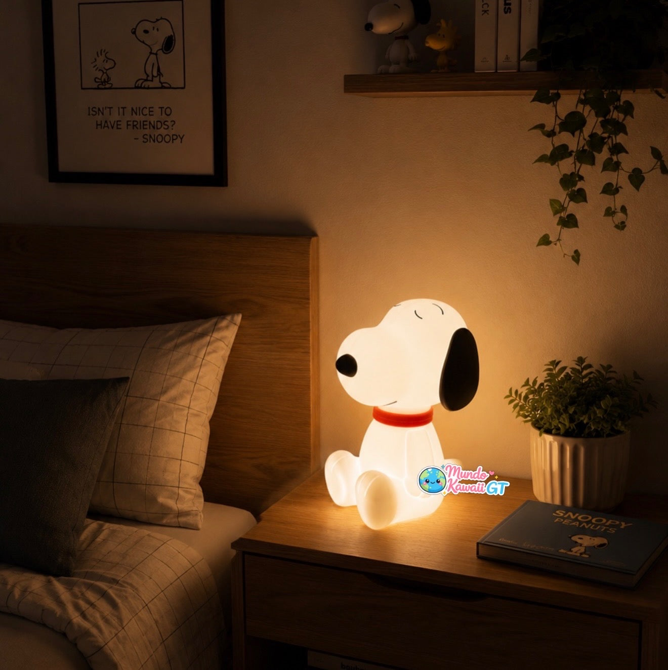 Lámpara de Noche Snoopy de Silicona