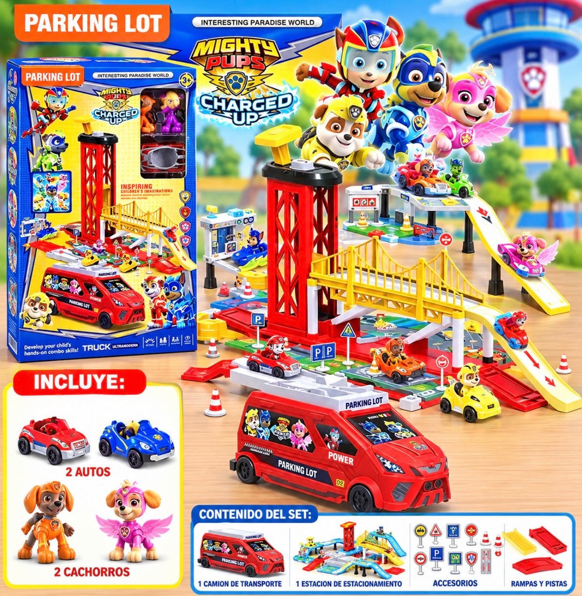 Set de Estacionamiento Paw Patrol
