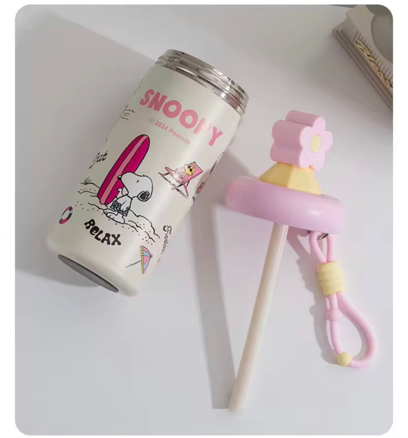 Vaso Térmico Snoopy Flower 600ML